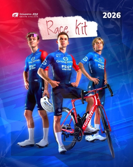 Groupama – FDJ United präsentiert Trikot und Rennmaschine 2026