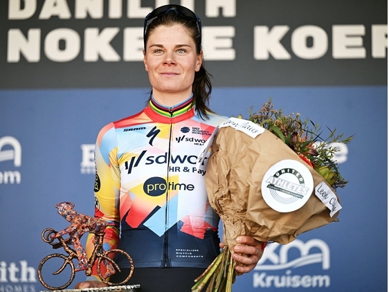 Kopecky: mooie overwinning voor Team SD Worx-Protime.