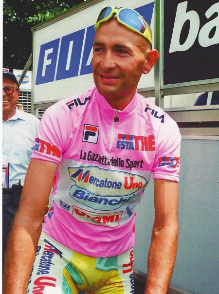 Marco in de Giro d'Itala 1998 in Darfo Boario Terme.